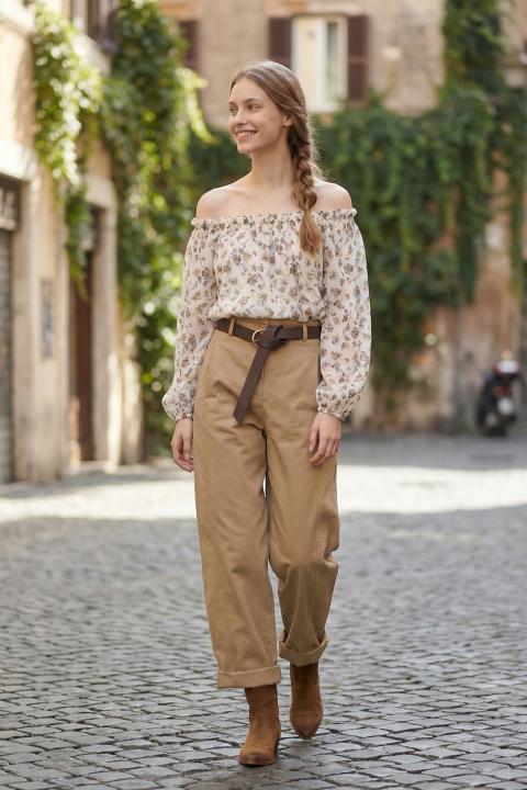 Blusa shiffer fantasia provenzale moro - Primavera Estate 2026 | Brend