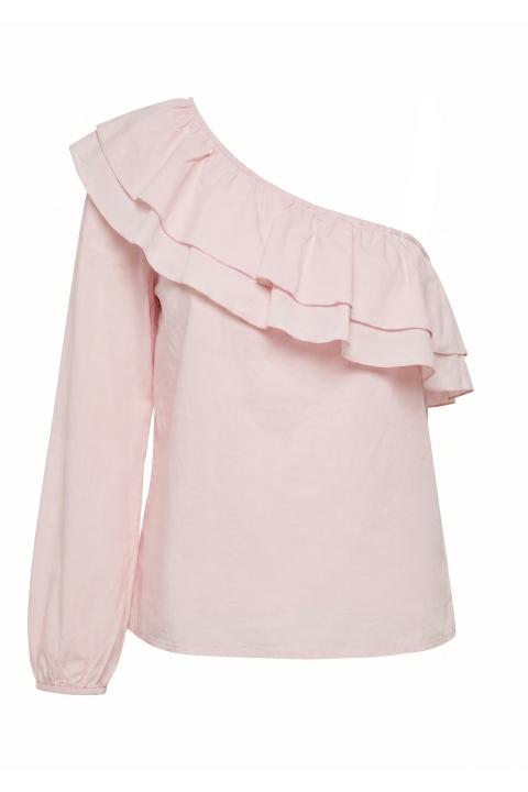 Blusa monospalla volant cipria - Primavera Estate 2026 | Brend