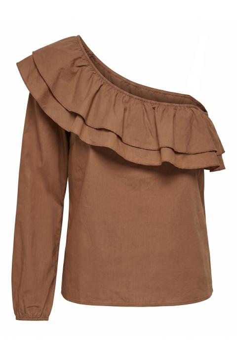 Blusa monospalla volant moro - Primavera Estate 2026 | Brend