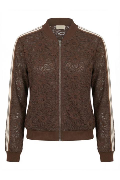 Bomber pizzo bande marrone - Primavera Estate 2026 | Brend