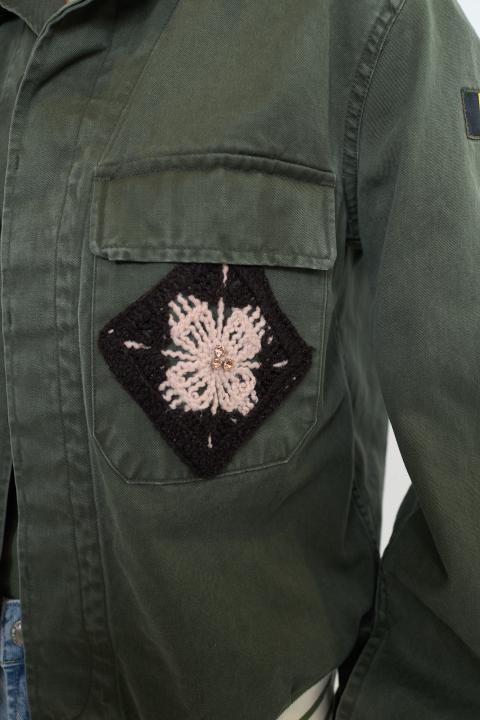 Bomber patch crochet militare - Primavera Estate 2026 | Brend