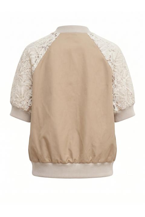 Bomber mezza manica pizzo beige/panna - Primavera Estate 2026 | Brend