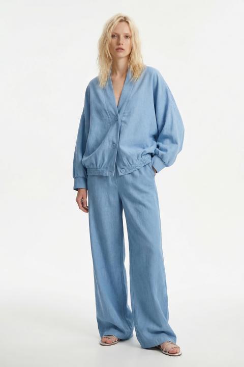 Bomber 3 bottoni denim denim chiaro - Primavera Estate 2026 | Brend