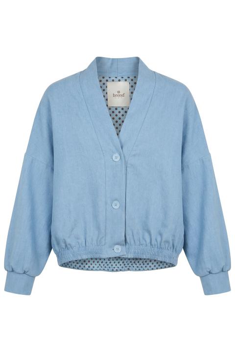 Bomber 3 bottoni denim denim chiaro - Primavera Estate 2026 | Brend