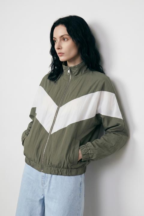 Bomber zip militare/panna - Primavera Estate 2026 | Brend