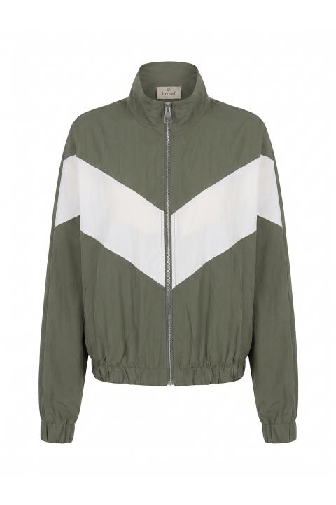 Bomber zip militare/panna - Primavera Estate 2026 | Brend