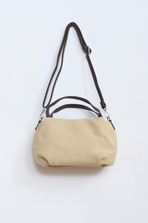Bauletto rafia beige linen - Primavera Estate 2026 | Brend