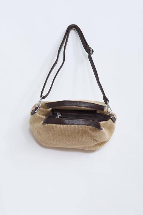 Bauletto rafia beige linen - Primavera Estate 2026 | Brend