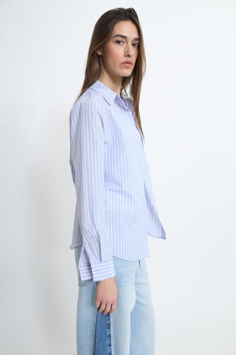 Camicia modello uomo righe rigo celeste - Primavera Estate 2026 | Brend