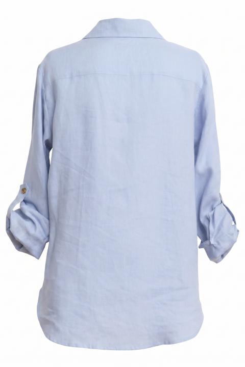 Camicia taschino lino polvere - Primavera Estate 2026 | Brend