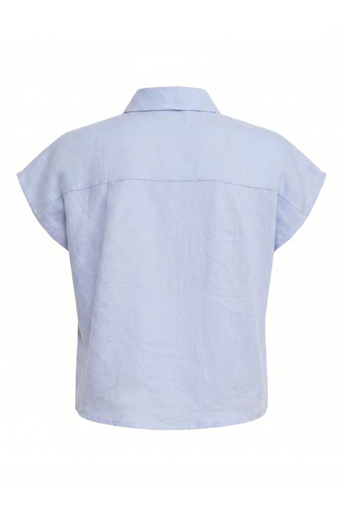 Camicia mezza manica lino polvere - Primavera Estate 2026 | Brend