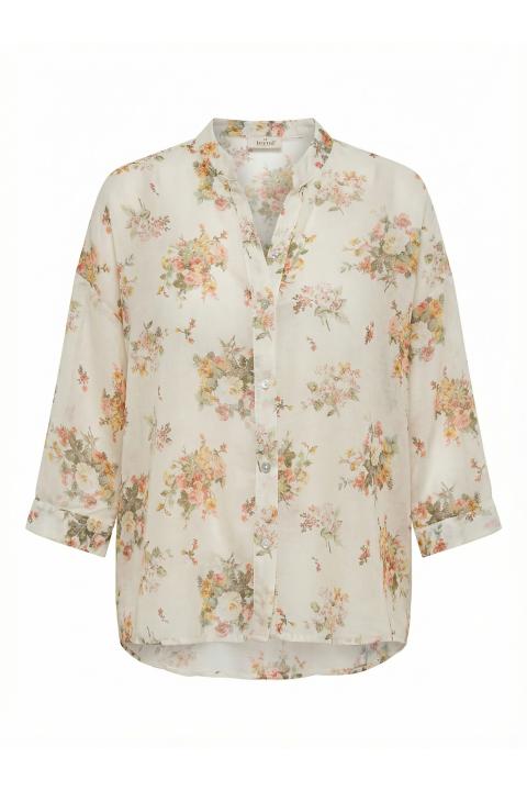 Camicia over coreana fantasia fiori arancio - Primavera Estate 2026 | Brend