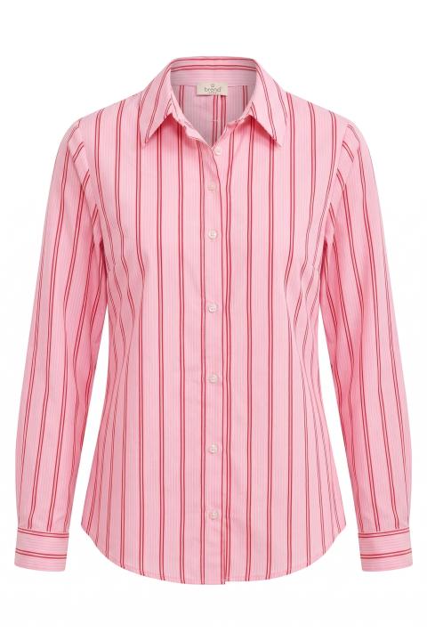 Camicia viscosa bottoni dietro rosa/rosso - Primavera Estate 2026 | Brend