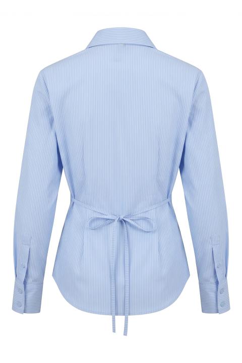 Camicia cugni e spalline rigato celeste - Primavera Estate 2026 | Brend