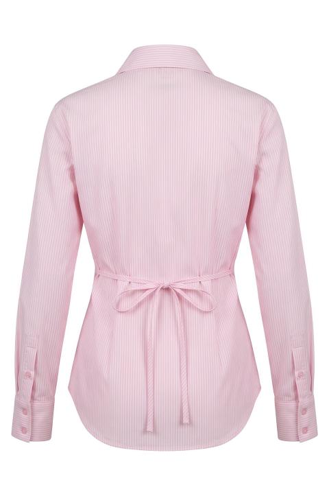 Camicia cugni e spalline rigato rosa - Primavera Estate 2026 | Brend