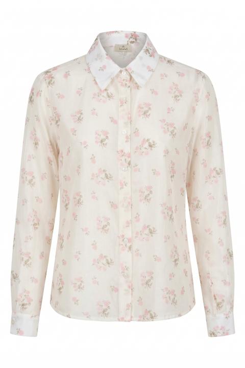 Camicia lyocell fantasia fiori rosa - Primavera Estate 2026 | Brend