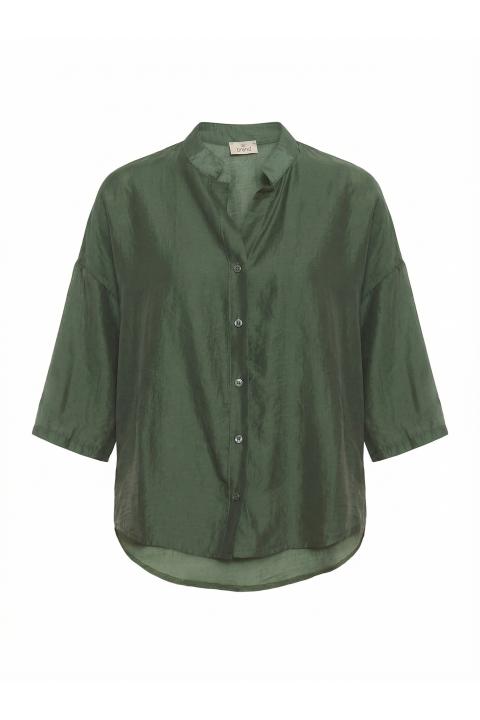 Camicia coreana asimmetrica militare - Primavera Estate 2026 | Brend
