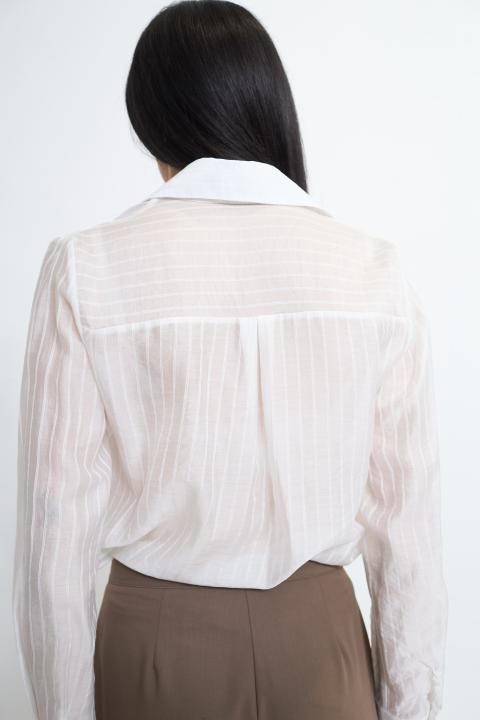 Camicia righe bianco - Primavera Estate 2026 | Brend