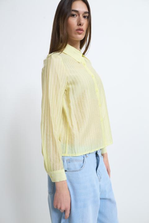Camicia righe lime - Primavera Estate 2026 | Brend