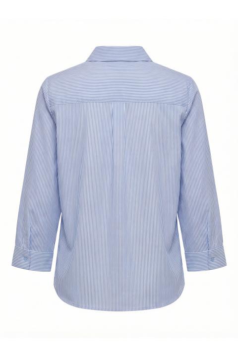 Camicia rigata manica larga rigo blu - Primavera Estate 2026 | Brend