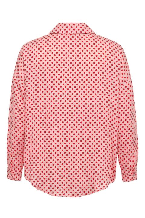 Camicia polo viscosa fantasia rosa/rosso - Primavera Estate 2026 | Brend