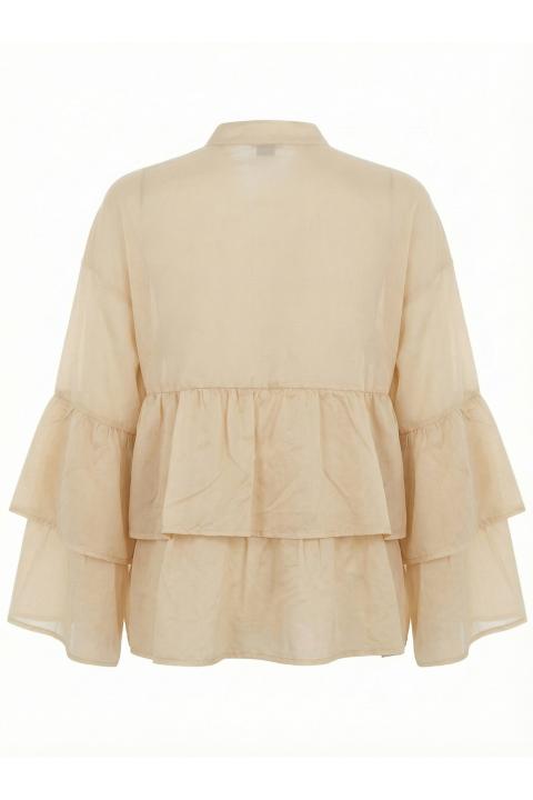 Camicia balze crochet ecrÙ - Primavera Estate 2026 | Brend
