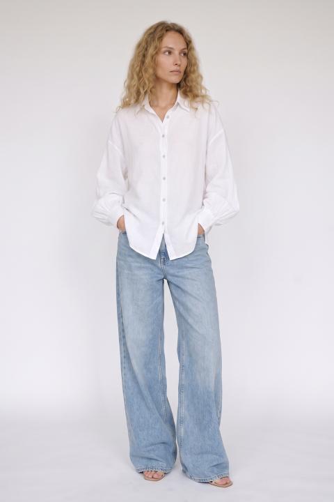 Camicia over con collo bianco - Primavera Estate 2026 | Brend