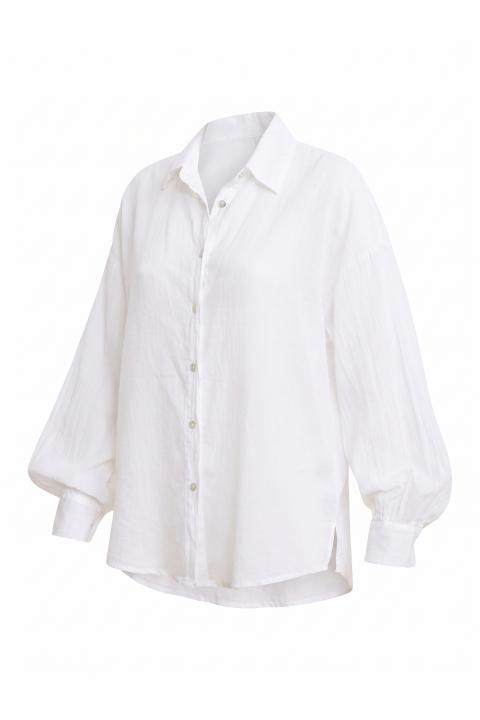 Camicia over con collo bianco - Primavera Estate 2026 | Brend
