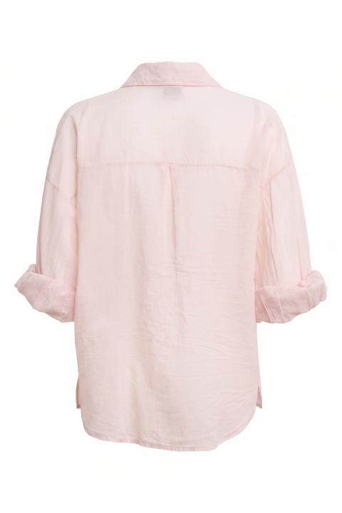 Camicia over con collo rosa - Primavera Estate 2026 | Brend
