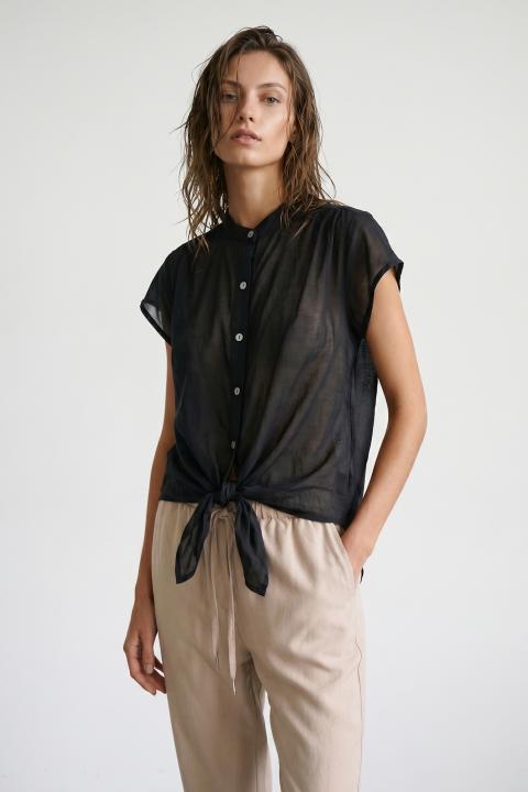 Camicia manica aletta nero - Primavera Estate 2026 | Brend