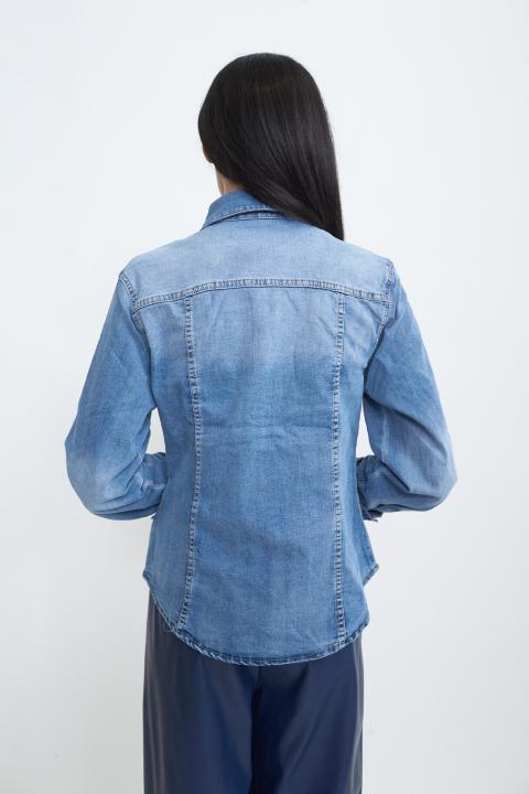 Camicia denim taschini denim medio - Primavera Estate 2026 | Brend