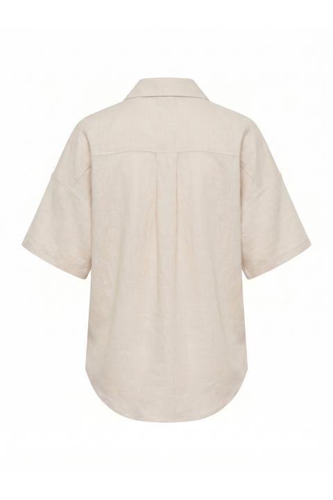 Camicia kimono asimmetrica beige - Primavera Estate 2026 | Brend