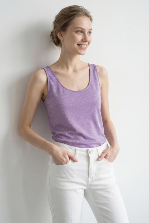 Canotta lurex lilla - Primavera Estate 2026 | Brend