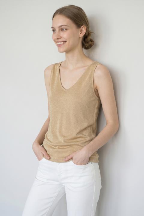 Canotta lurex oro - Primavera Estate 2026 | Brend