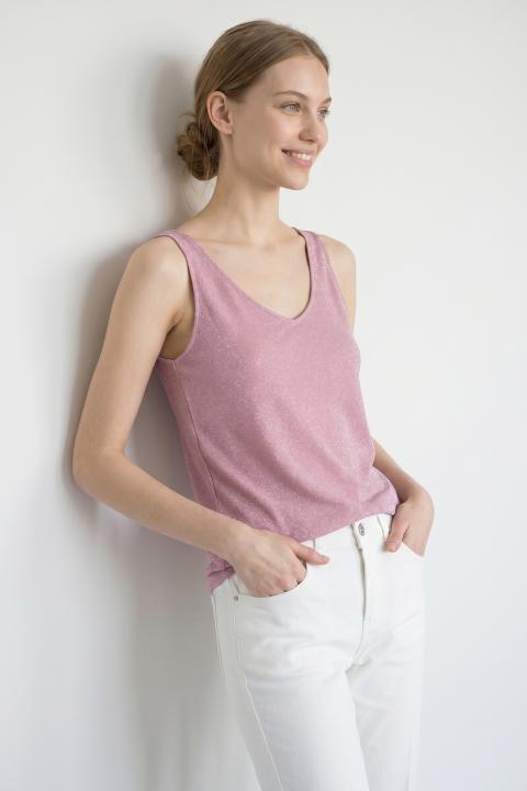 Canotta lurex rosa - Primavera Estate 2026 | Brend