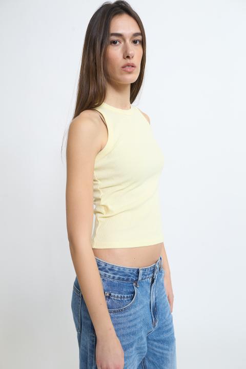 Canotta vogatore costine giallo - Primavera Estate 2026 | Brend