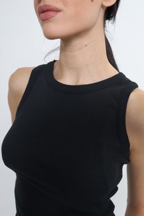 Canotta vogatore costine nero - Primavera Estate 2026 | Brend