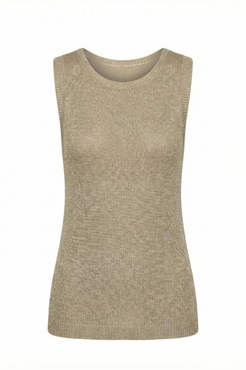 Canotta lurex beige - Primavera Estate 2026 | Brend