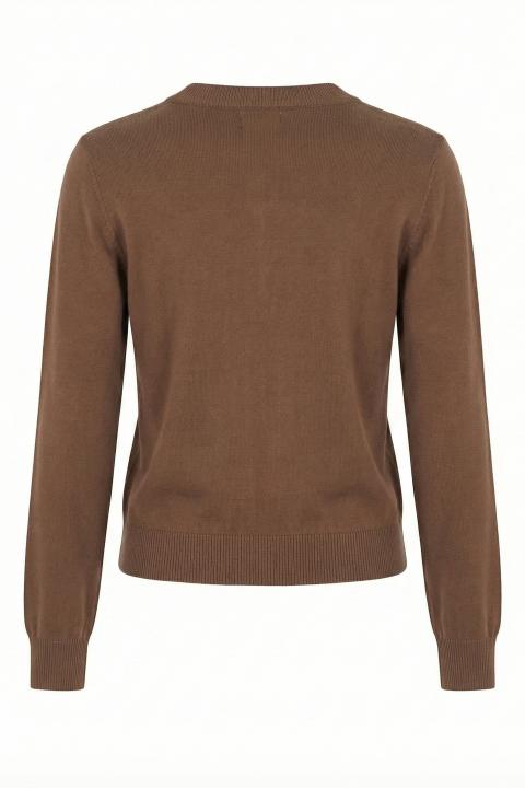 Cardigan bottoni oro toffee - Primavera Estate 2026 | Brend