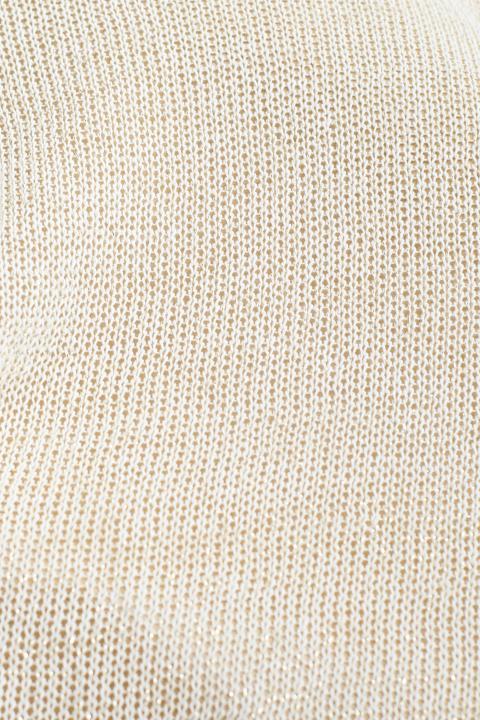 Cardigan aperto lurex panna - Primavera Estate 2026 | Brend