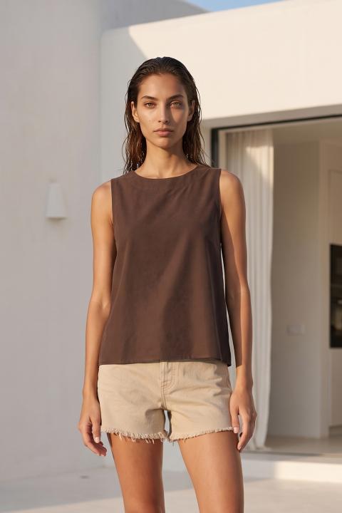 Casacca trapezio asimemtrica moro - Primavera Estate 2026 | Brend