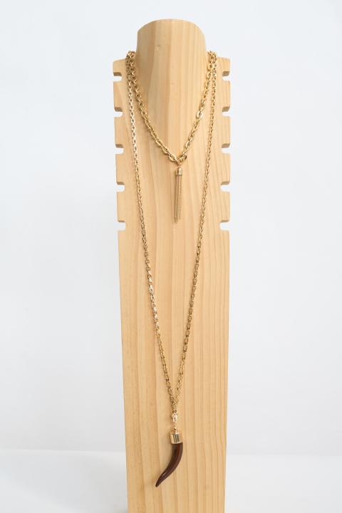 Collana catena horn oro/moro - Primavera Estate 2026 | Brend
