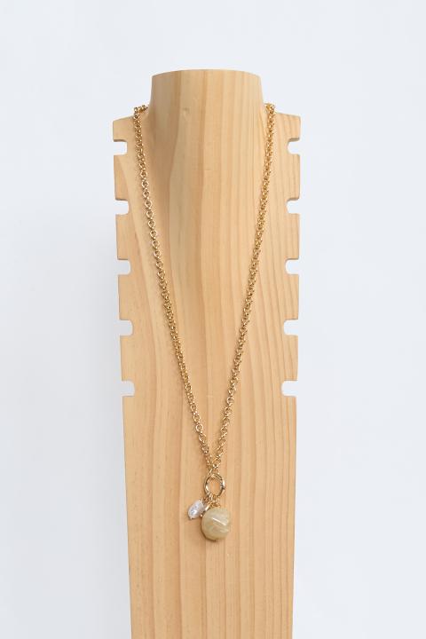 Collana lunga charms oro/avorio - Primavera Estate 2026 | Brend
