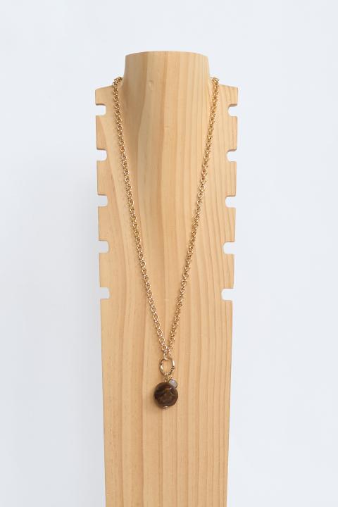 Collana lunga charms oro/marrone - Primavera Estate 2026 | Brend