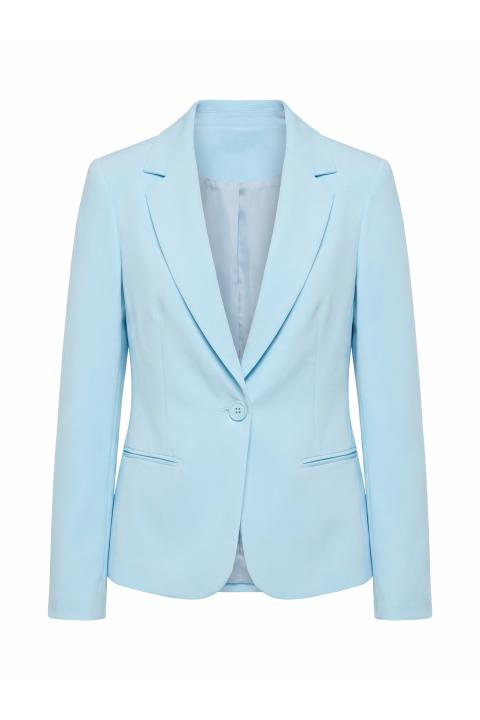 Giacca avvitata e panta-flare celeste - Primavera Estate 2026 | Brend