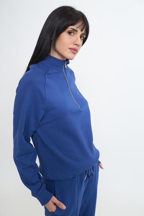 Felpa polo zip copiativo - Primavera Estate 2026 | Brend