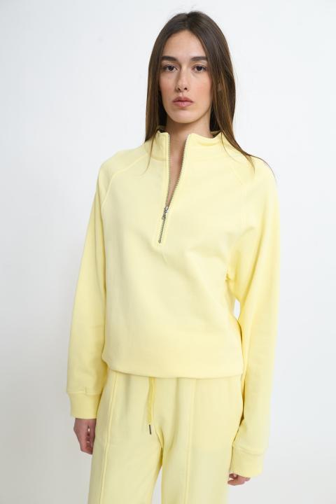 Felpa polo zip pastello - Primavera Estate 2026 | Brend