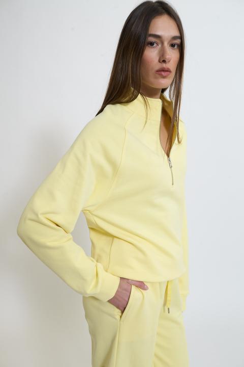 Felpa polo zip pastello - Primavera Estate 2026 | Brend