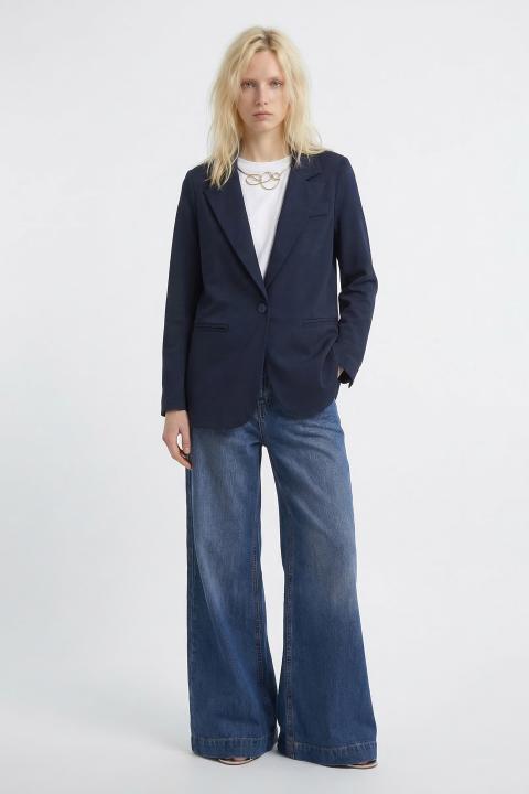 Giacca spaco punto Milano blu - Primavera Estate 2026 | Brend