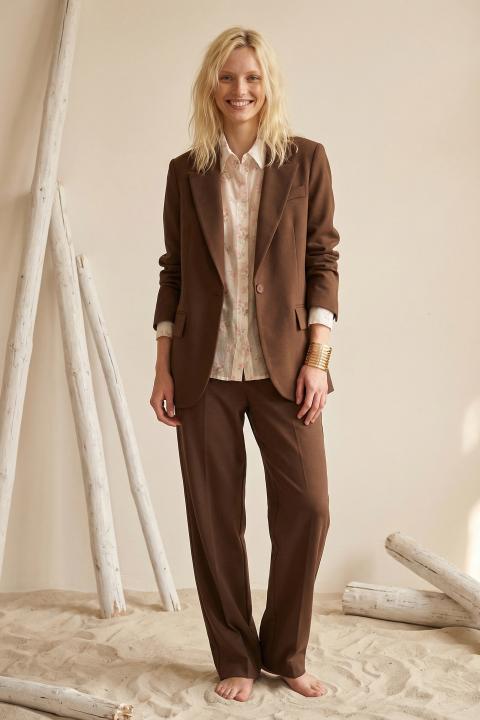 Giacca spaco punto Milano cacao - Primavera Estate 2026 | Brend